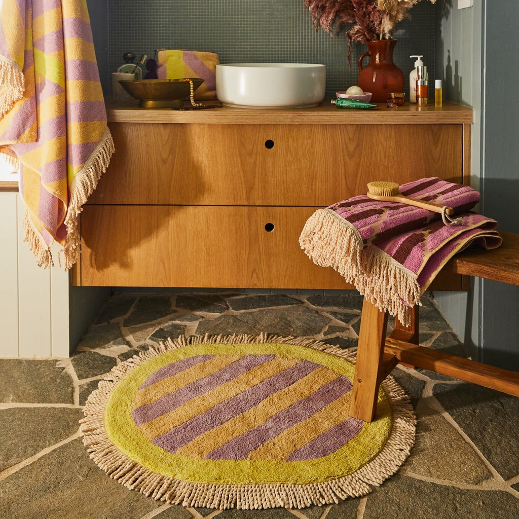 Bath Mats & Rugs Jarita Bath Mat - Mauve