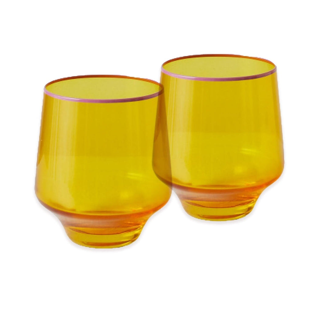 Tropical Punch Tumbler Glass Set Of 2