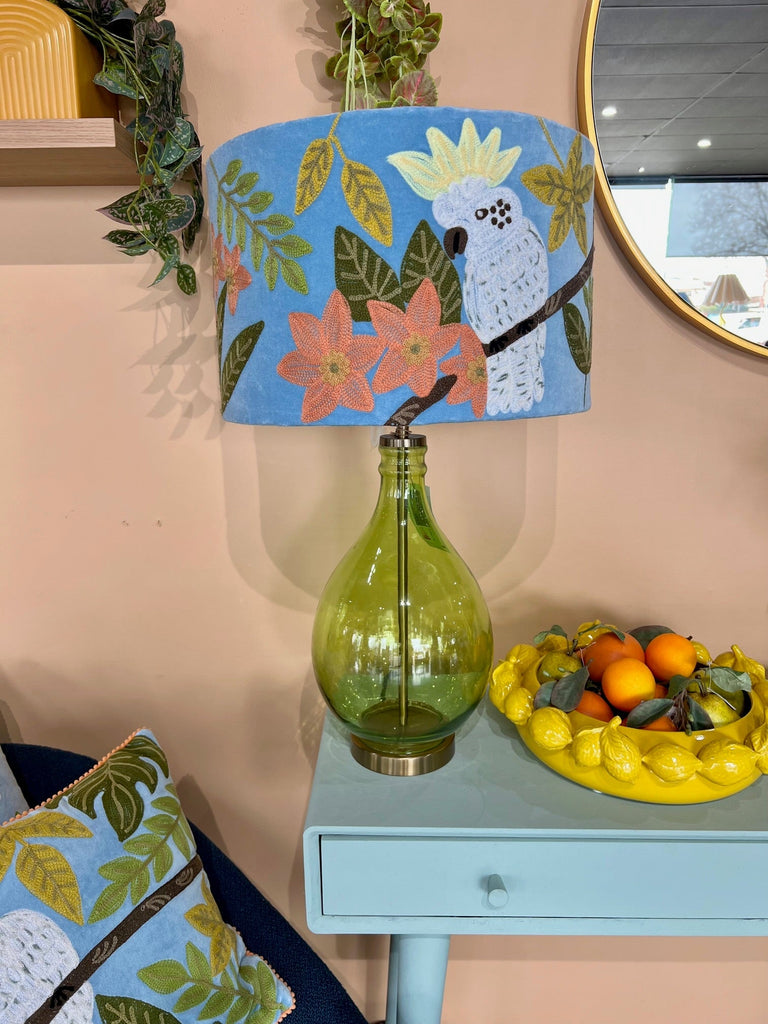 Lamp Shades Drum Shade - Cockatoo - Pale Blue