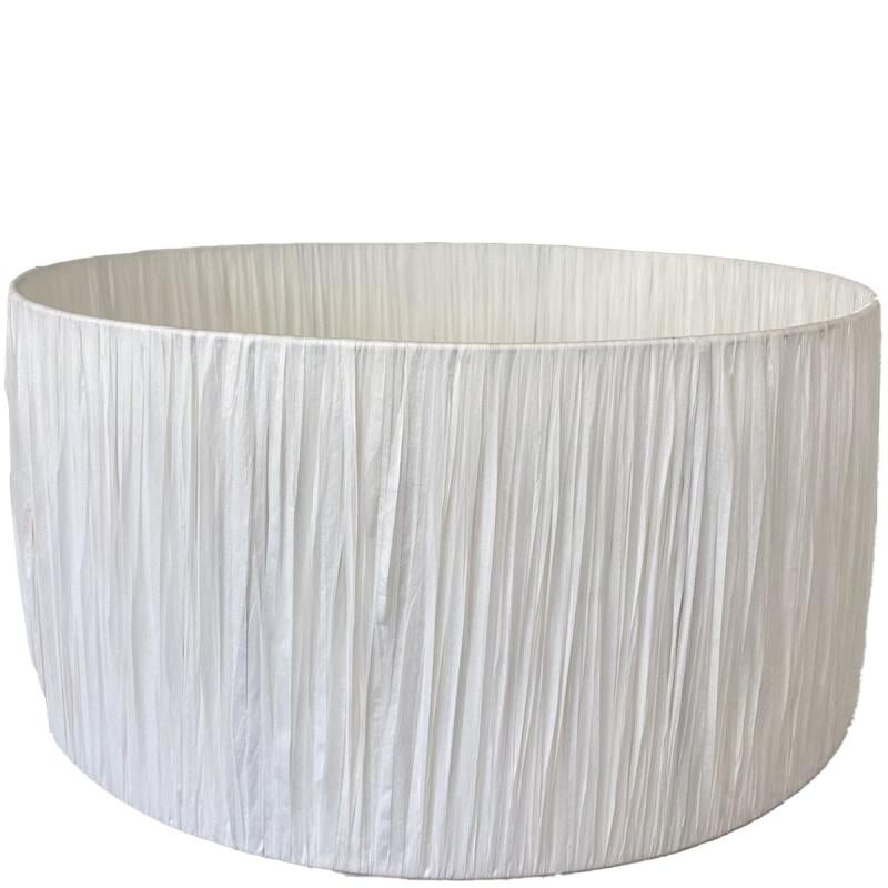 Lamp Shades Drum Shade - Raffia Large - White