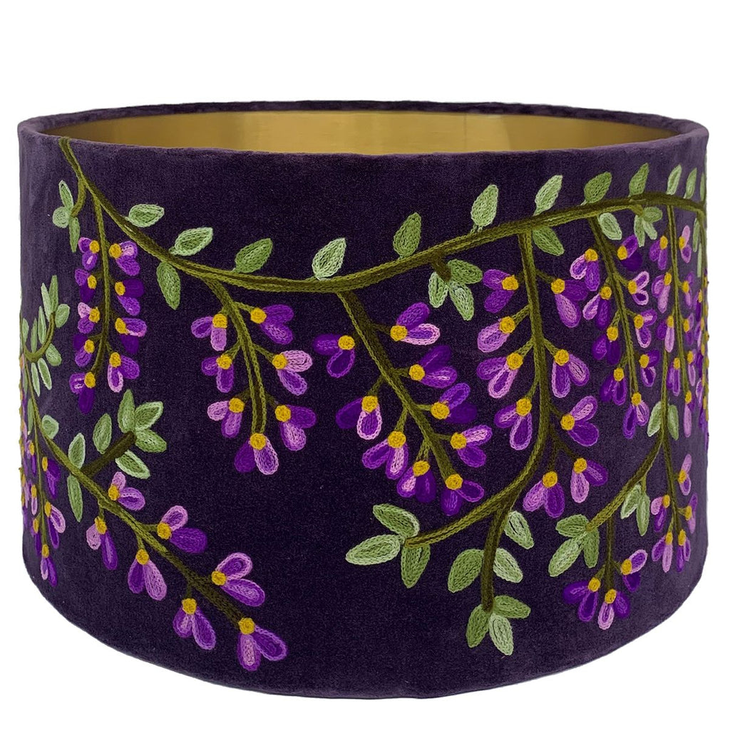 Lamp Shades Drum Shade - Wisteria - Lilac / Purple