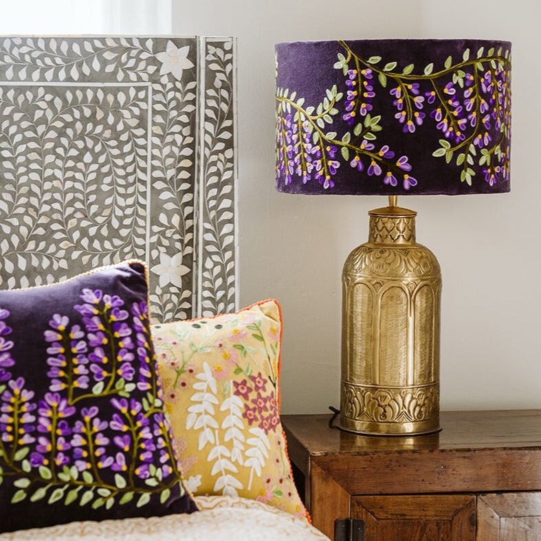 Lamp Shades Drum Shade - Wisteria - Lilac / Purple