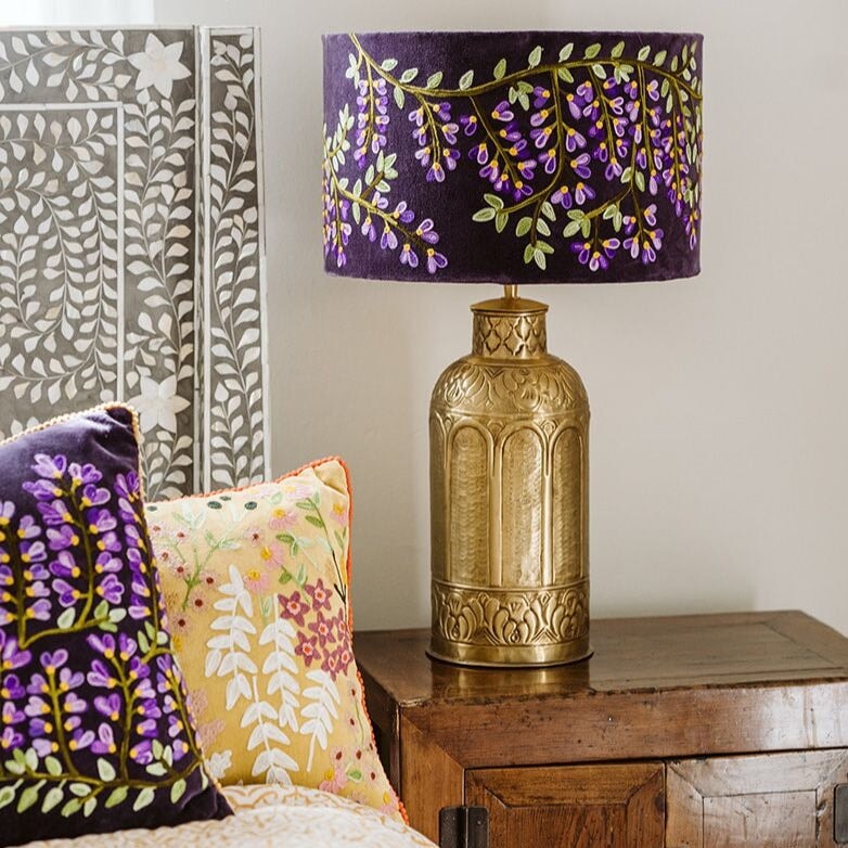 Lamp Shades Drum Shade - Wisteria - Lilac / Purple