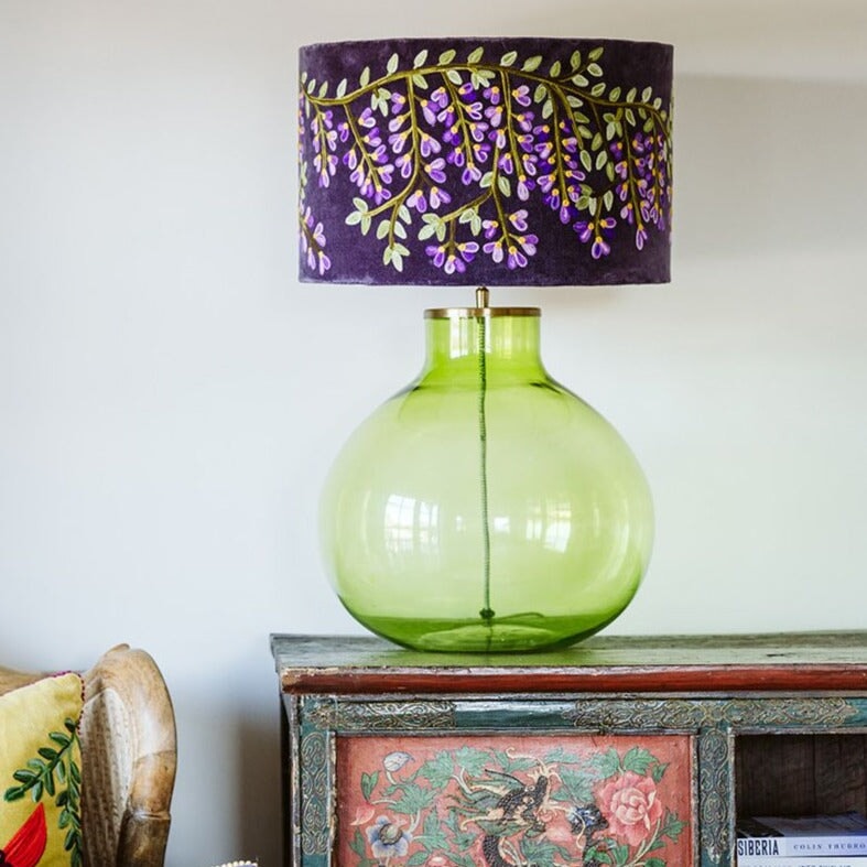 Lamp Shades Drum Shade - Wisteria - Lilac / Purple