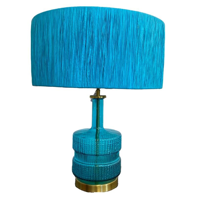 Lamps Glass Lamp Base - 60s - Turquoise