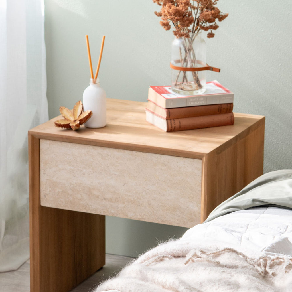 Nightstands Jodoh Marble Bedside Table