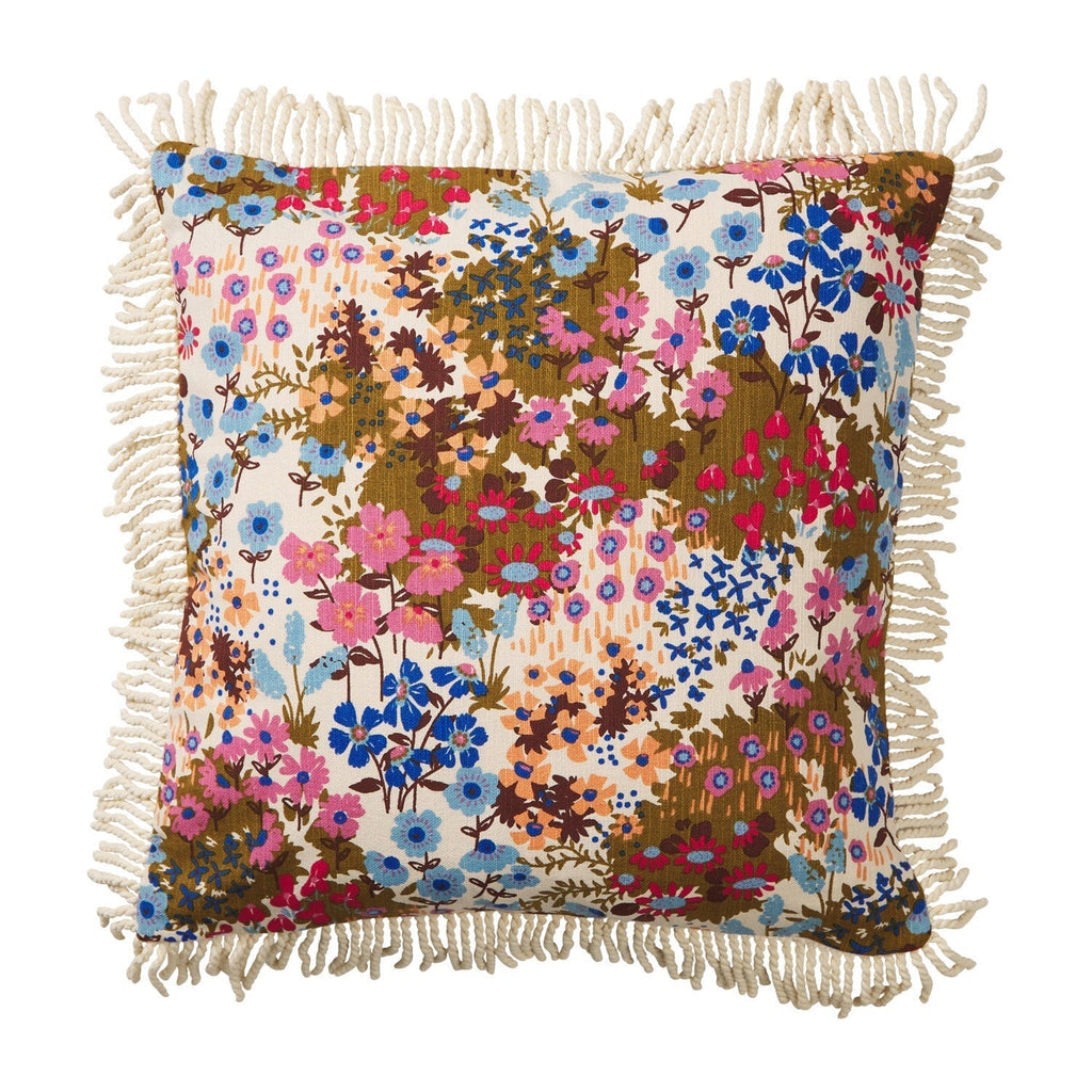 Throw Pillows Aisha Fringe Cushion - Ginger