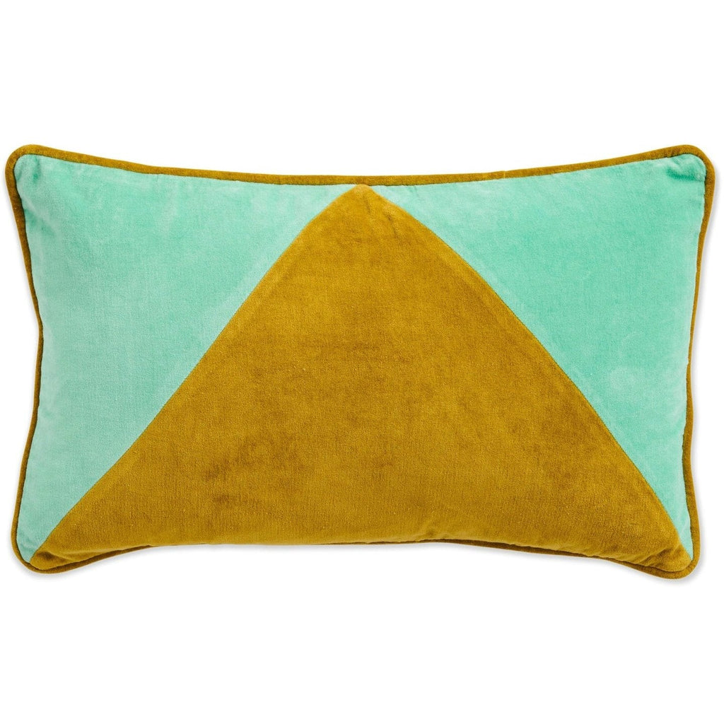 Throw Pillows Avocado Angles Velvet Rectangle Cushion