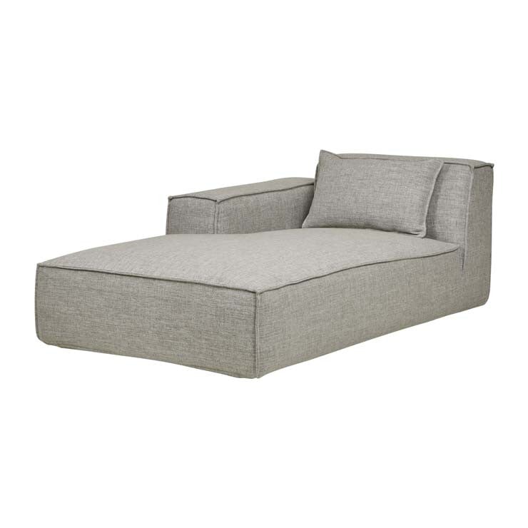 Cement Felix Block Left Chaise