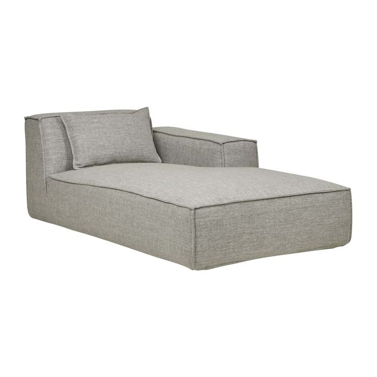 Cement Felix Block Right Chaise