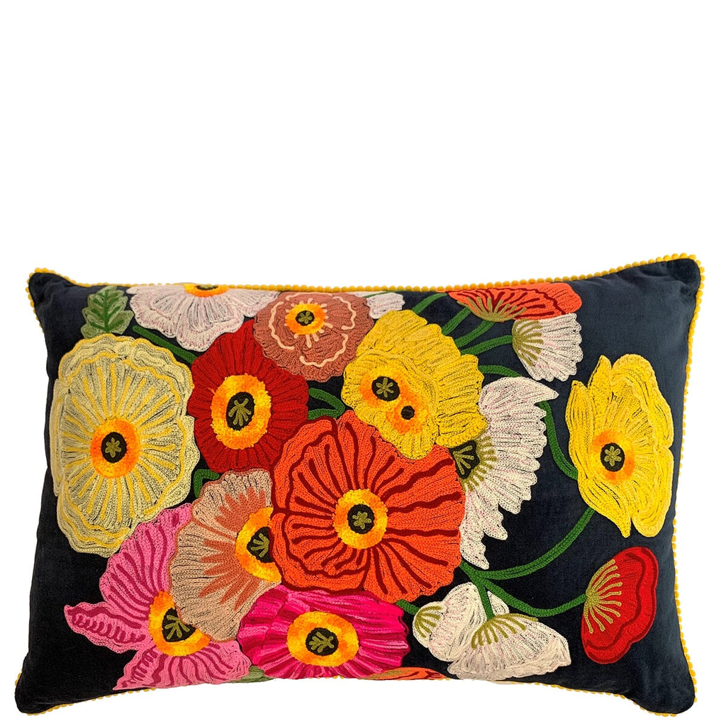 Chair & Sofa Cushions Poppies Cushion Midnight Blue