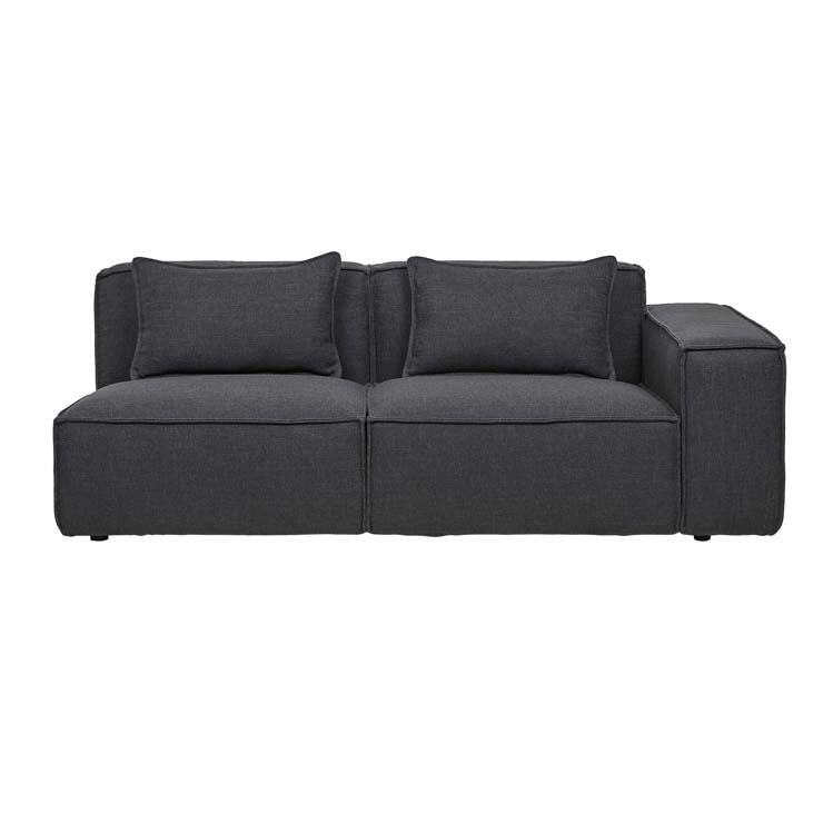 Coal Felix Block 3 Seater Right Arm