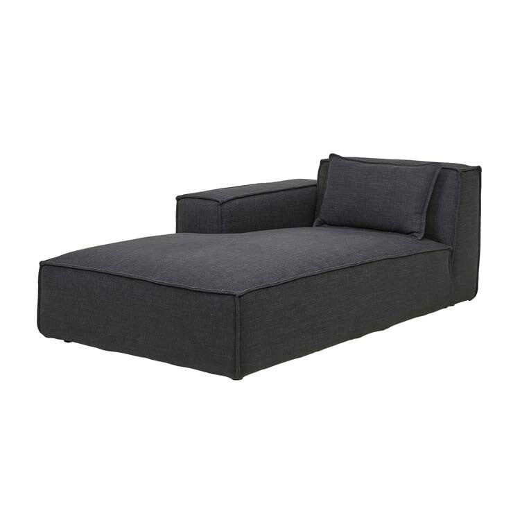 Coal Felix Block Left Chaise