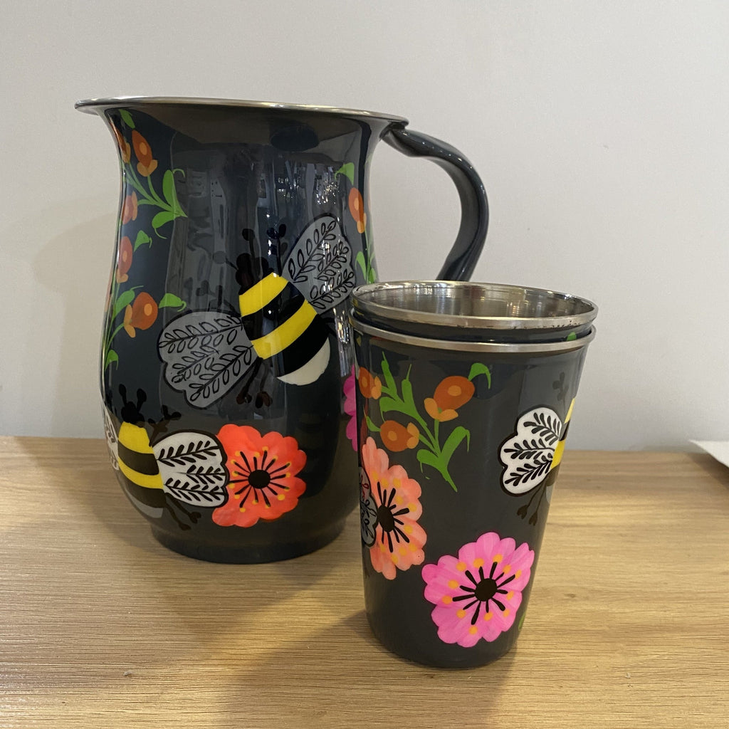 Drinkware Bumble Bee Jug Grey/Multi