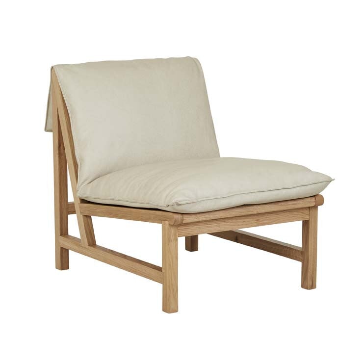 Limestone/Light Oak Sketch Cantaloupe Occasional Chair