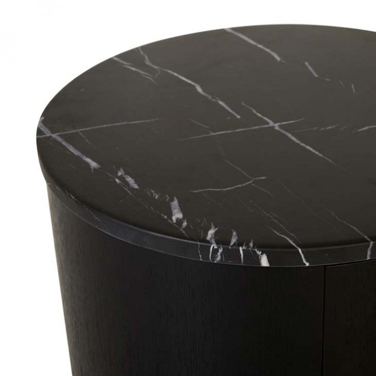 Oberon Crescent Marble Bedside