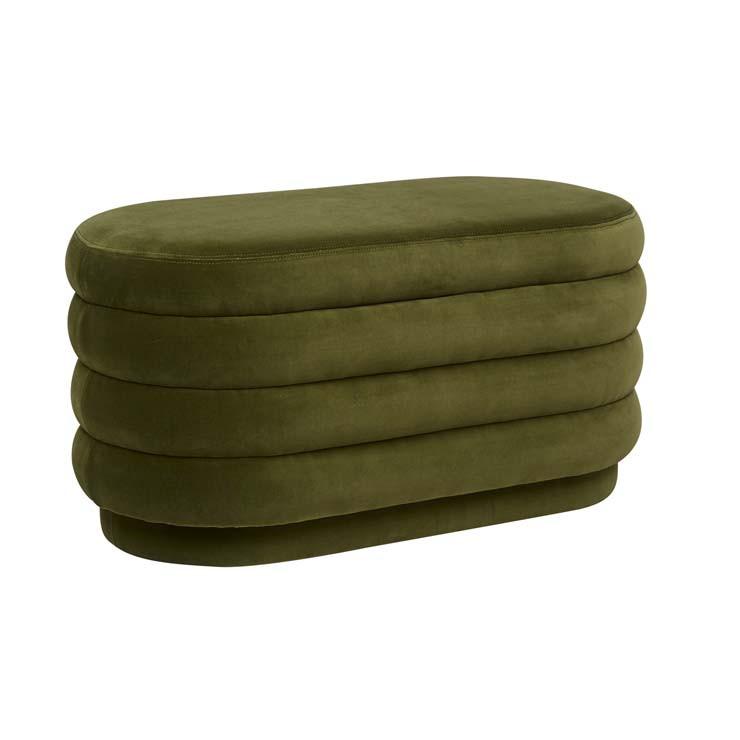 Ottomans Kennedy Ribbed Oval Ottoman