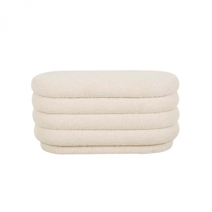 Ottomans Kennedy Ribbed Oval Ottoman