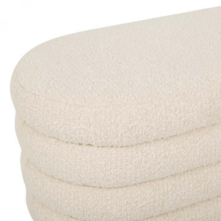 Ottomans Kennedy Ribbed Oval Ottoman