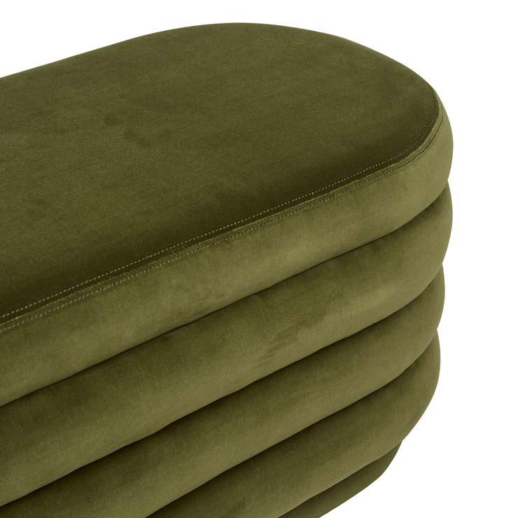 Ottomans Kennedy Ribbed Oval Ottoman