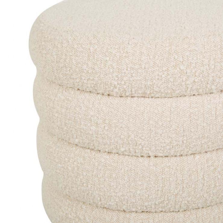 Ottomans Kennedy Ribbed Round Ottoman