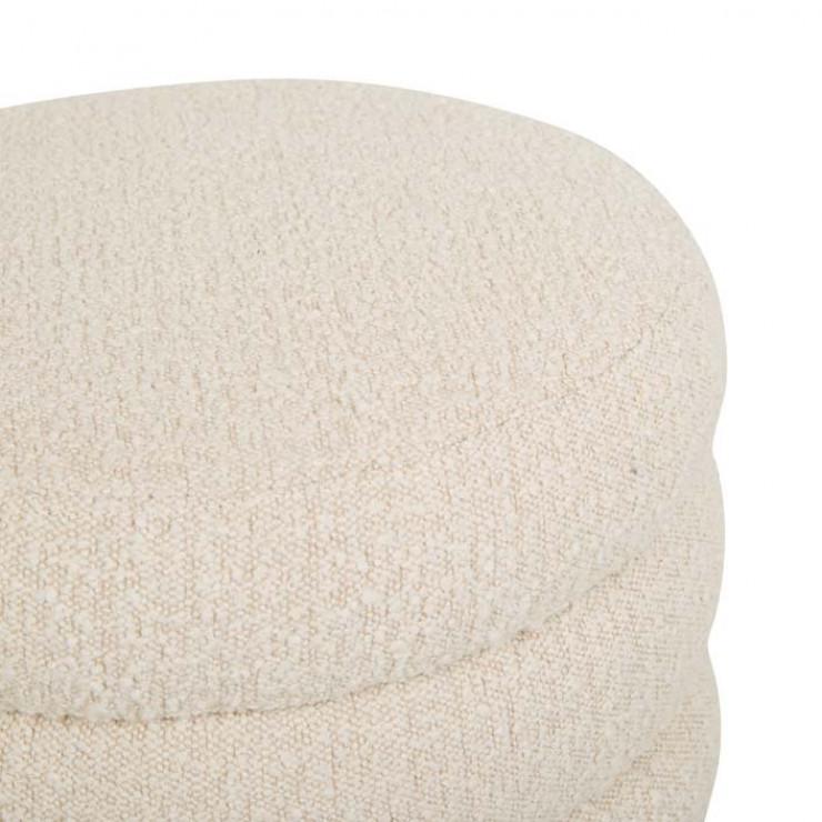 Ottomans Kennedy Ribbed Round Ottoman