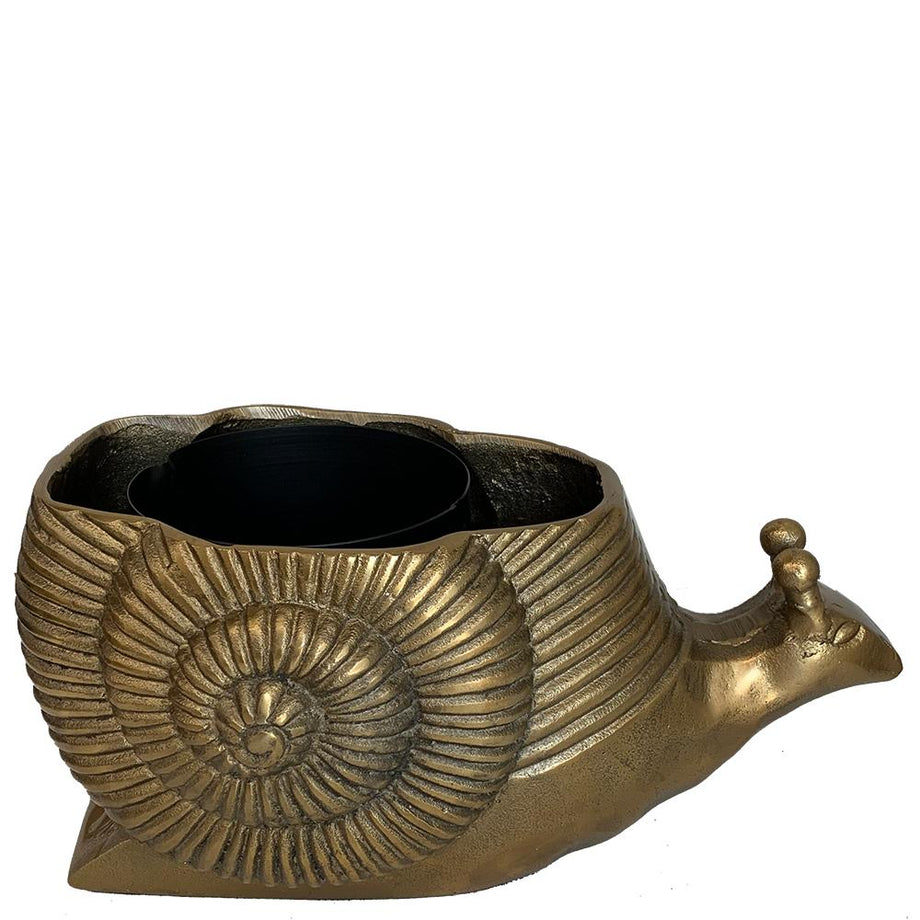 BUY THE Snail Planter Antique Gold ONLINE