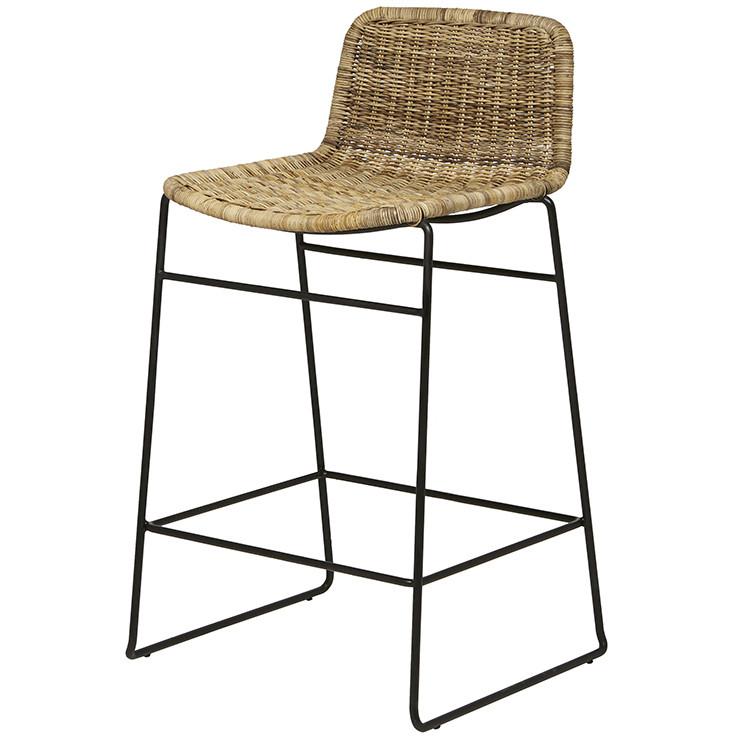 Table & Bar Stools Grey Wash/Black Olivia Barstool