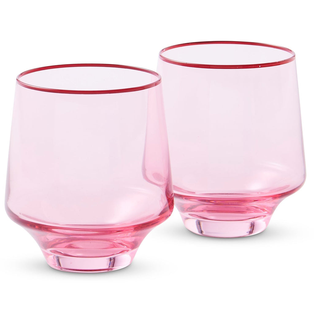 Tumblers Rose With A Twist Tumbler Glass Set Of 2